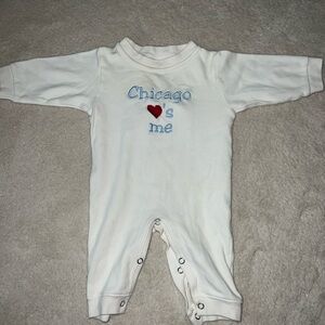 Chicago loves me White Baby One Piece